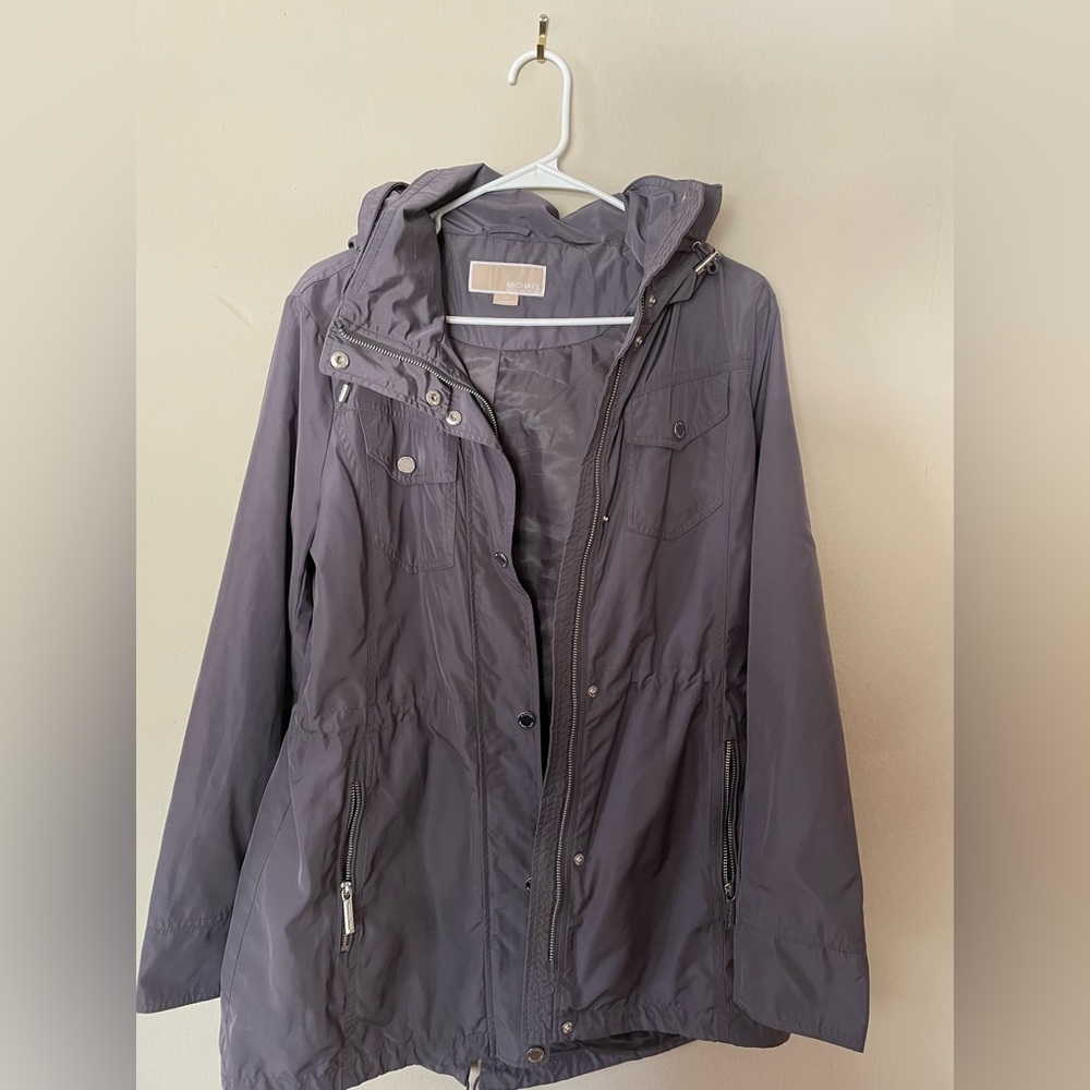Michael Kors Grey Rain Jacket